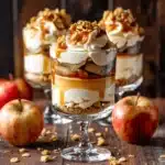 caramel apple cheesecake parfaits - featured image