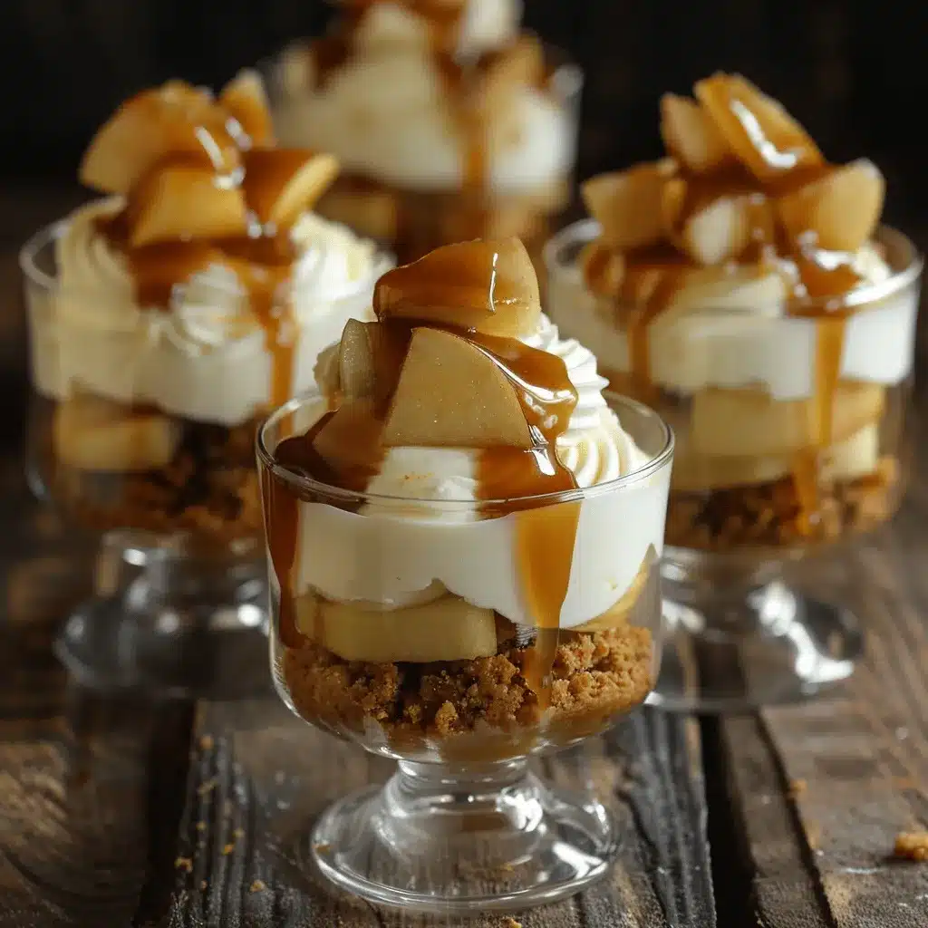 caramel apple cheesecake parfaits preparation steps