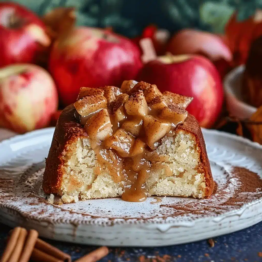 Caramel Apple Cinnamon Bundt Cake preparation steps