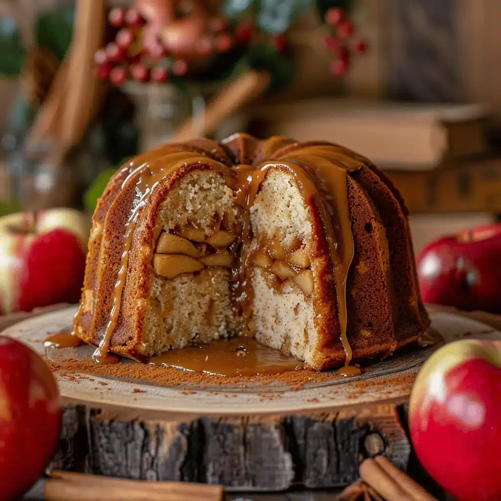 Caramel Apple Cinnamon Bundt Cake - featured image