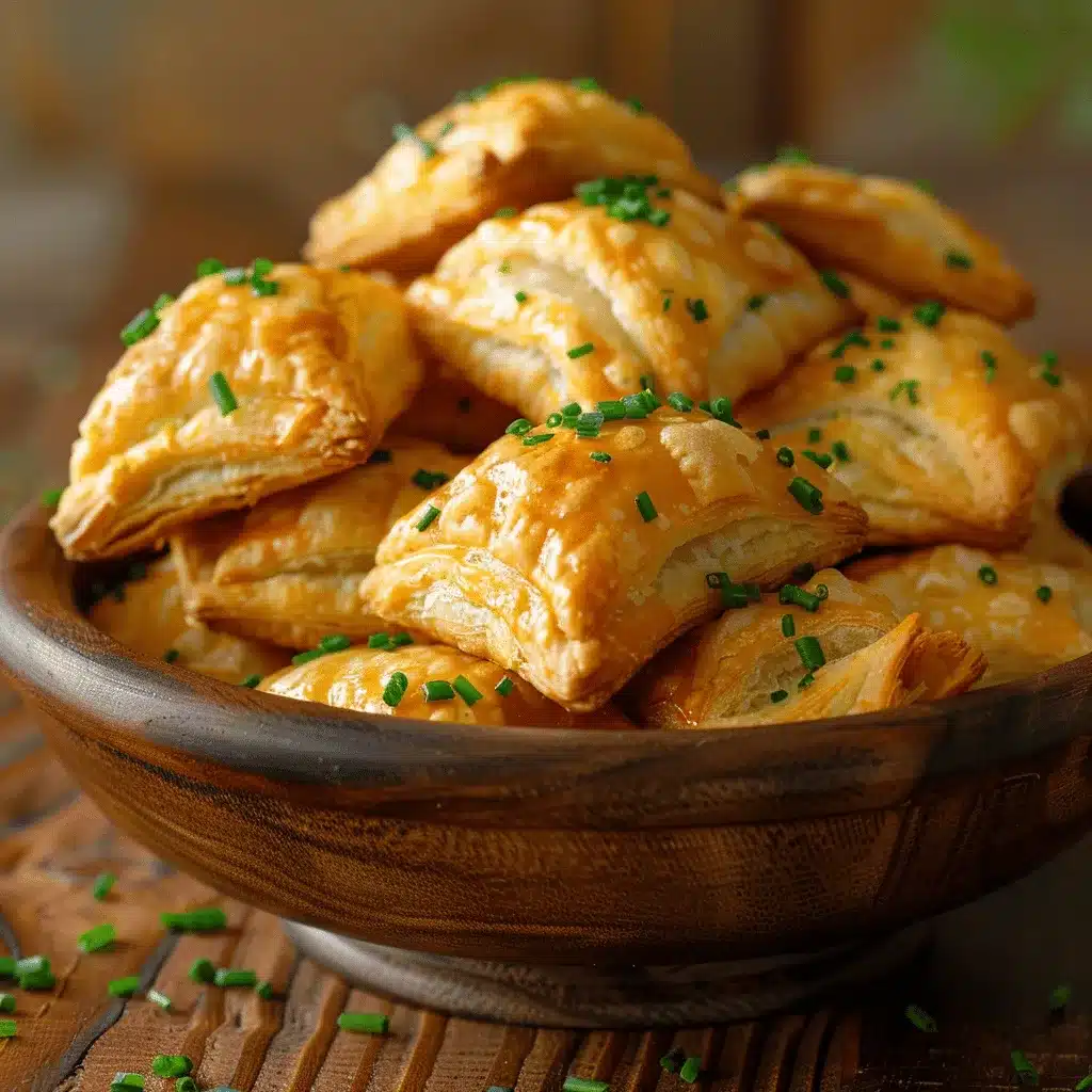 Cheddar and Chive Puff Pastry Bites preparation steps
