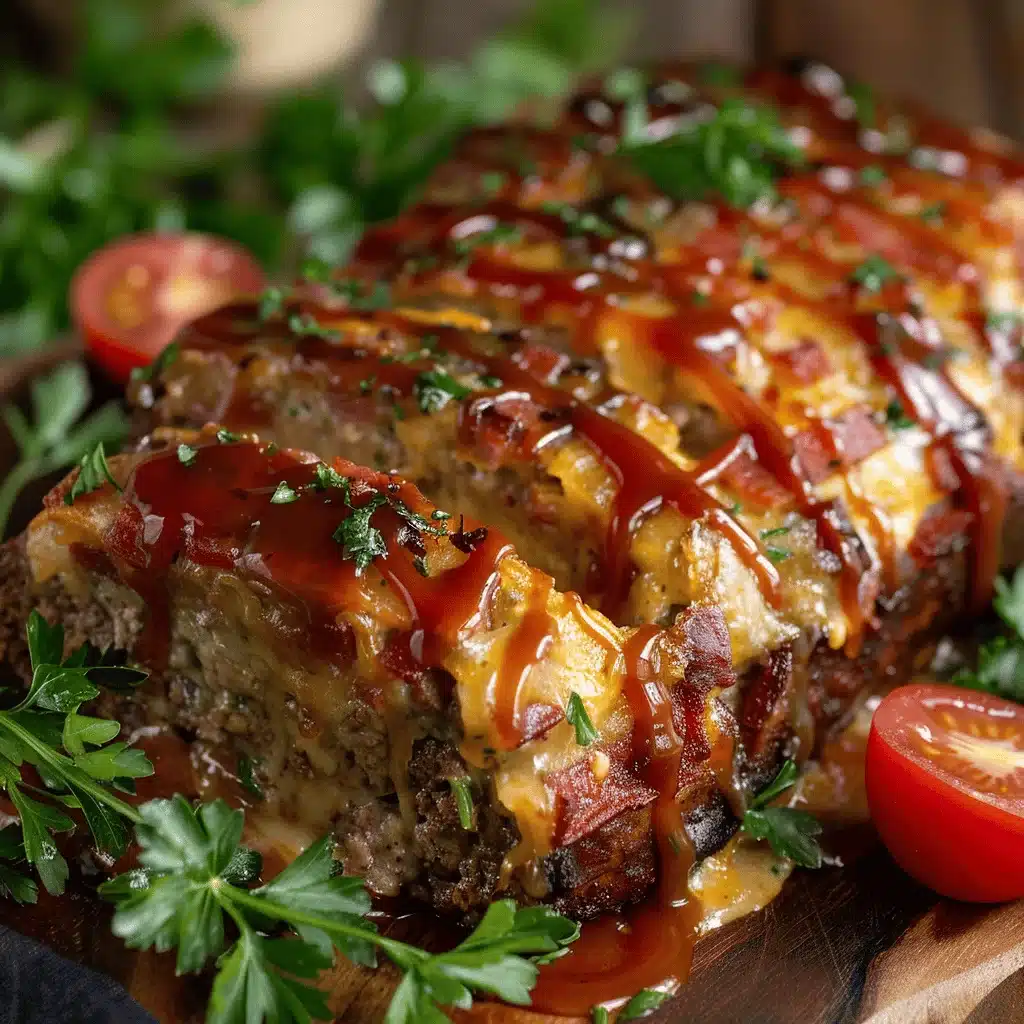 Cheesy BBQ Bacon Meatloaf - featured image