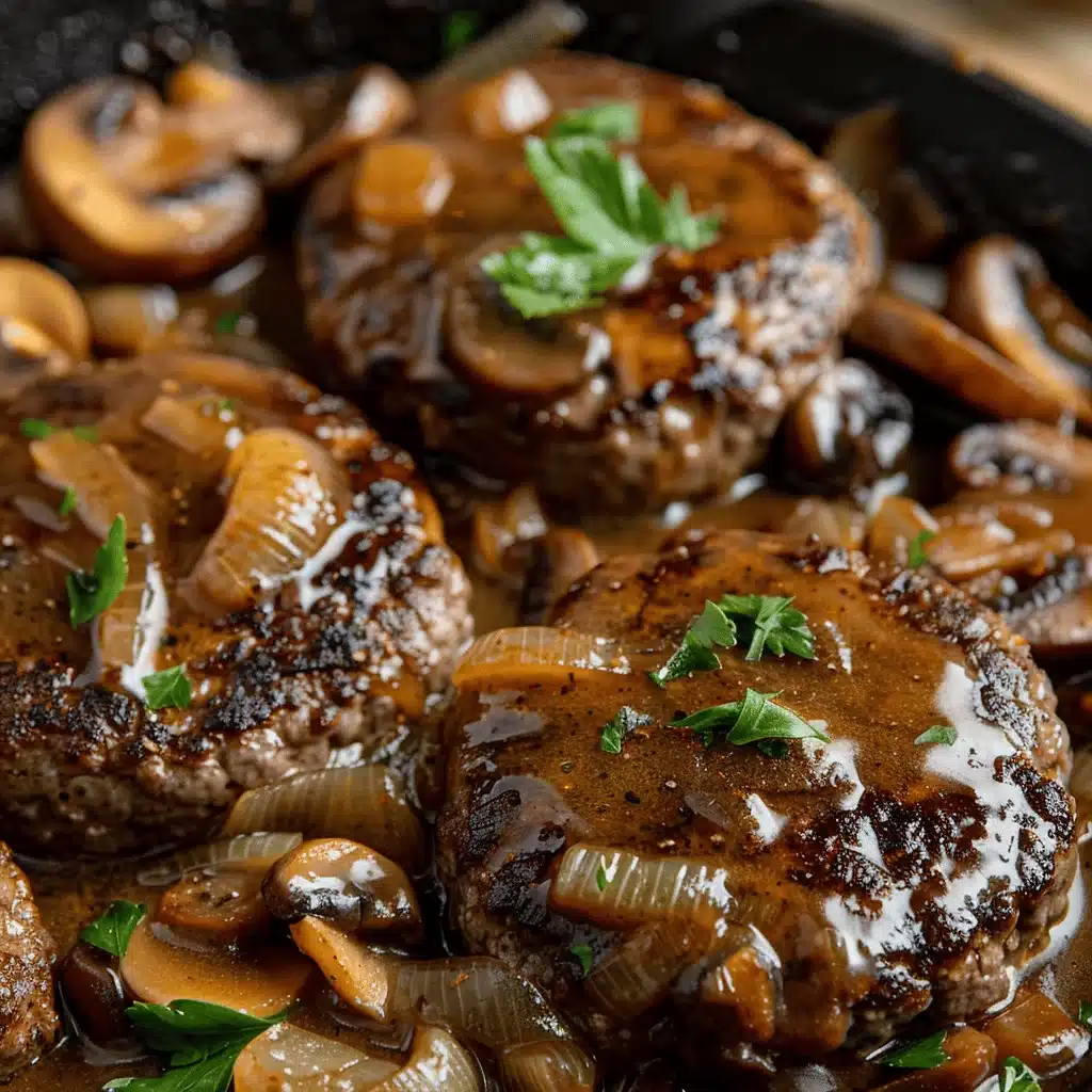 cheesy Salisbury steak - featured image