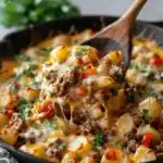 Cheesy Southwest Beef Casserole - featured image