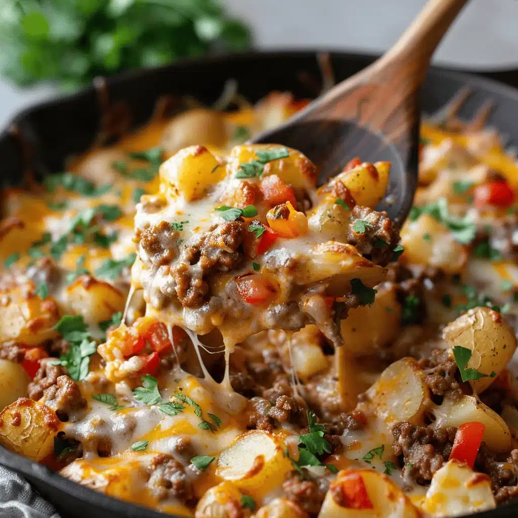 Cheesy Southwest Beef Casserole - featured image