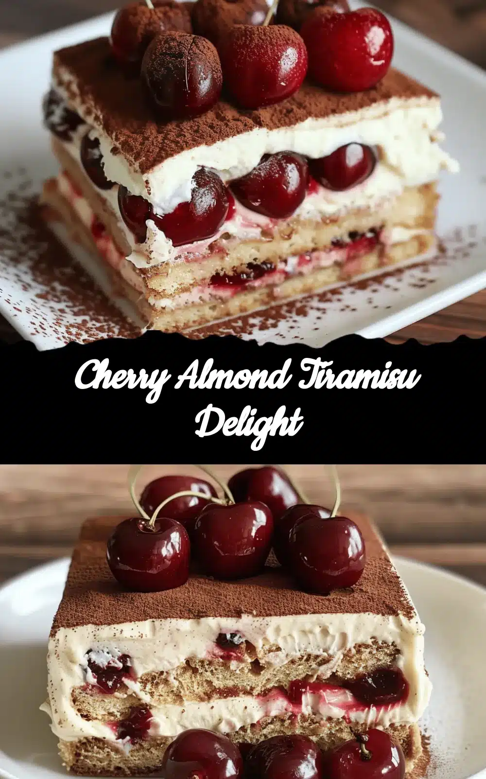 Cherry Almond Tiramisu recipe