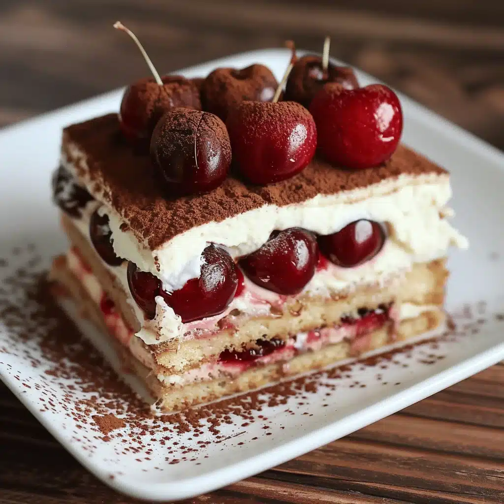 Cherry Almond Tiramisu - featured image