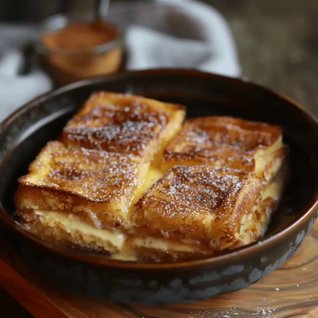 churro stuffed French toast casserole - featured image
