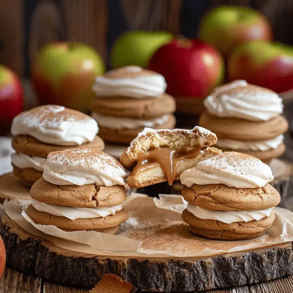 cinnamon caramel apple whoopie pies preparation steps