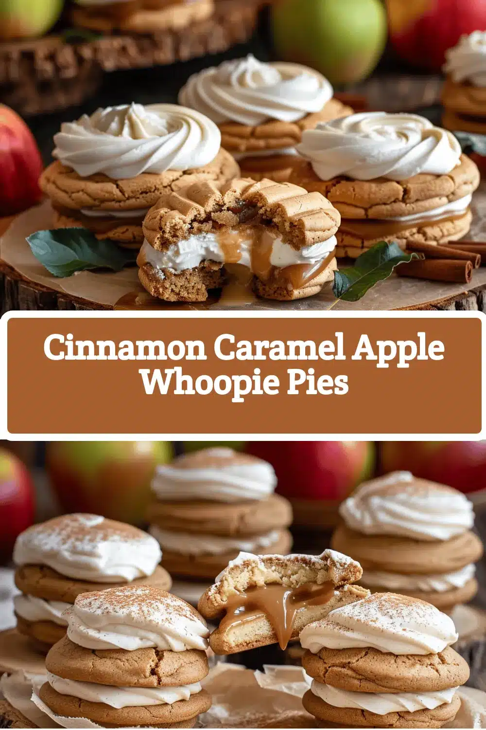 cinnamon caramel apple whoopie pies recipe