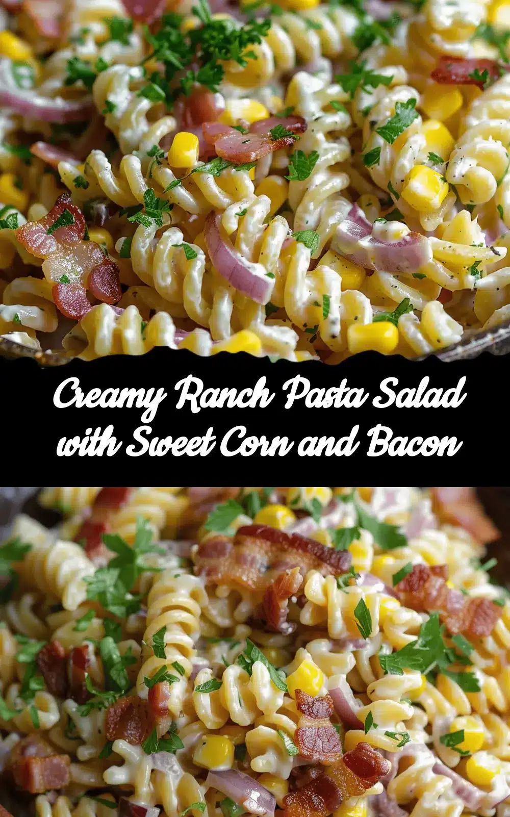 creamy ranch pasta salad recipe