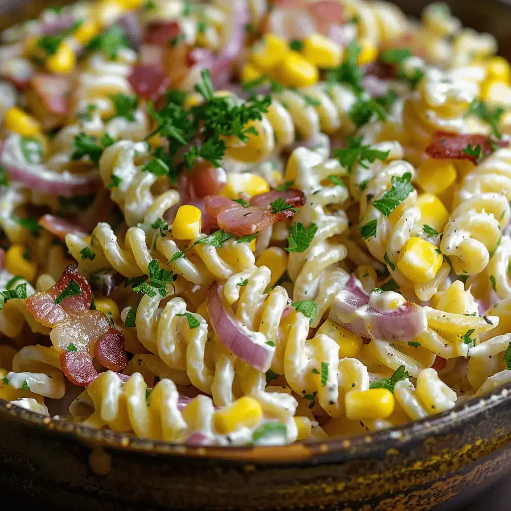 creamy ranch pasta salad - featured image