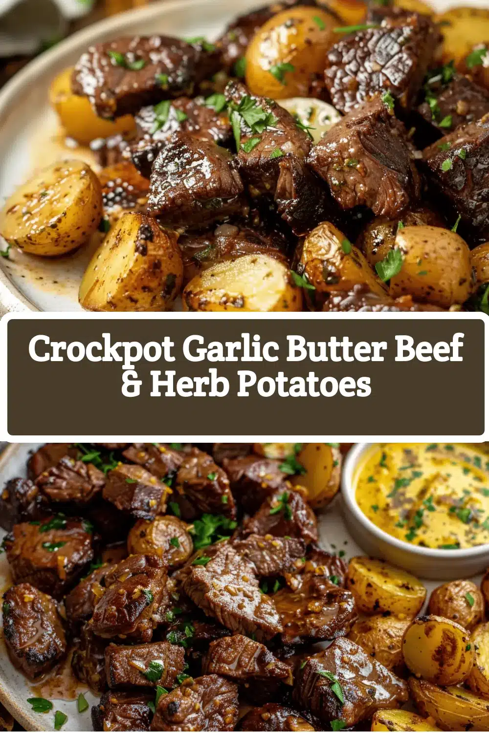 Crockpot Garlic Butter Beef recipe