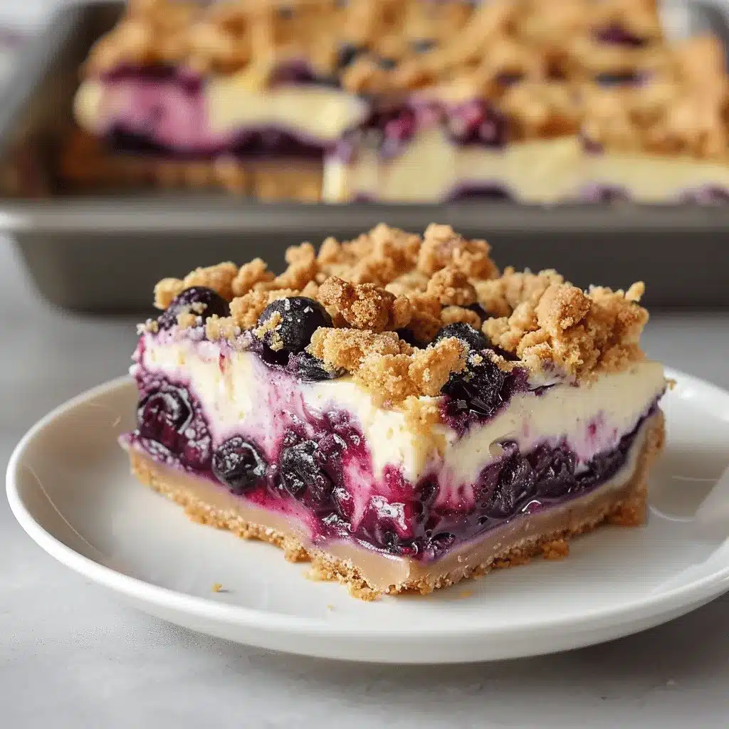 Lemon Blueberry Cheesecake Bars preparation steps