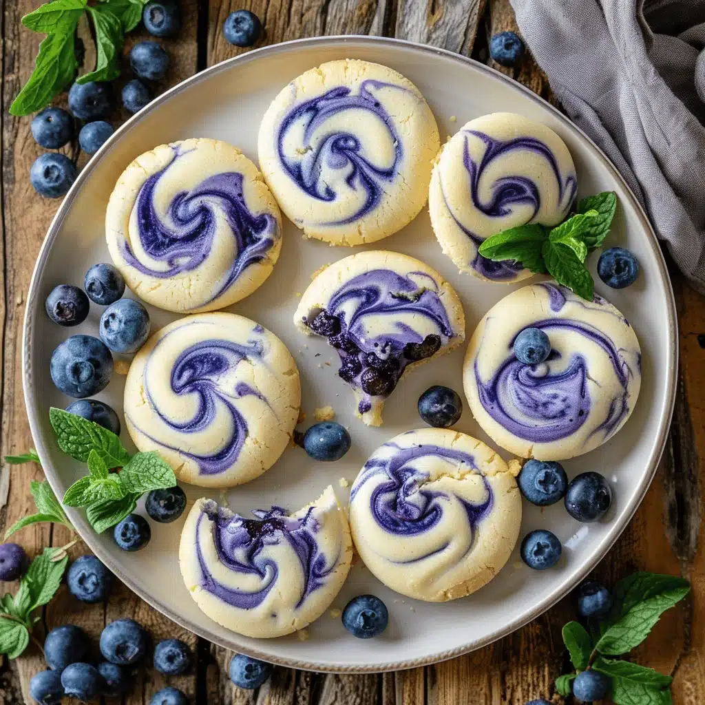 Lemon Blueberry Cheesecake Cookies - featured image