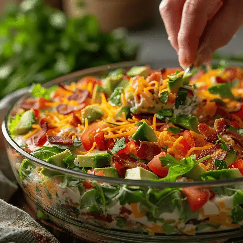 Loaded BLT Dip preparation steps