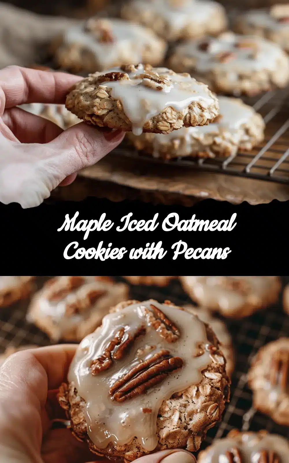 Maple Iced Oatmeal Cookies recipe