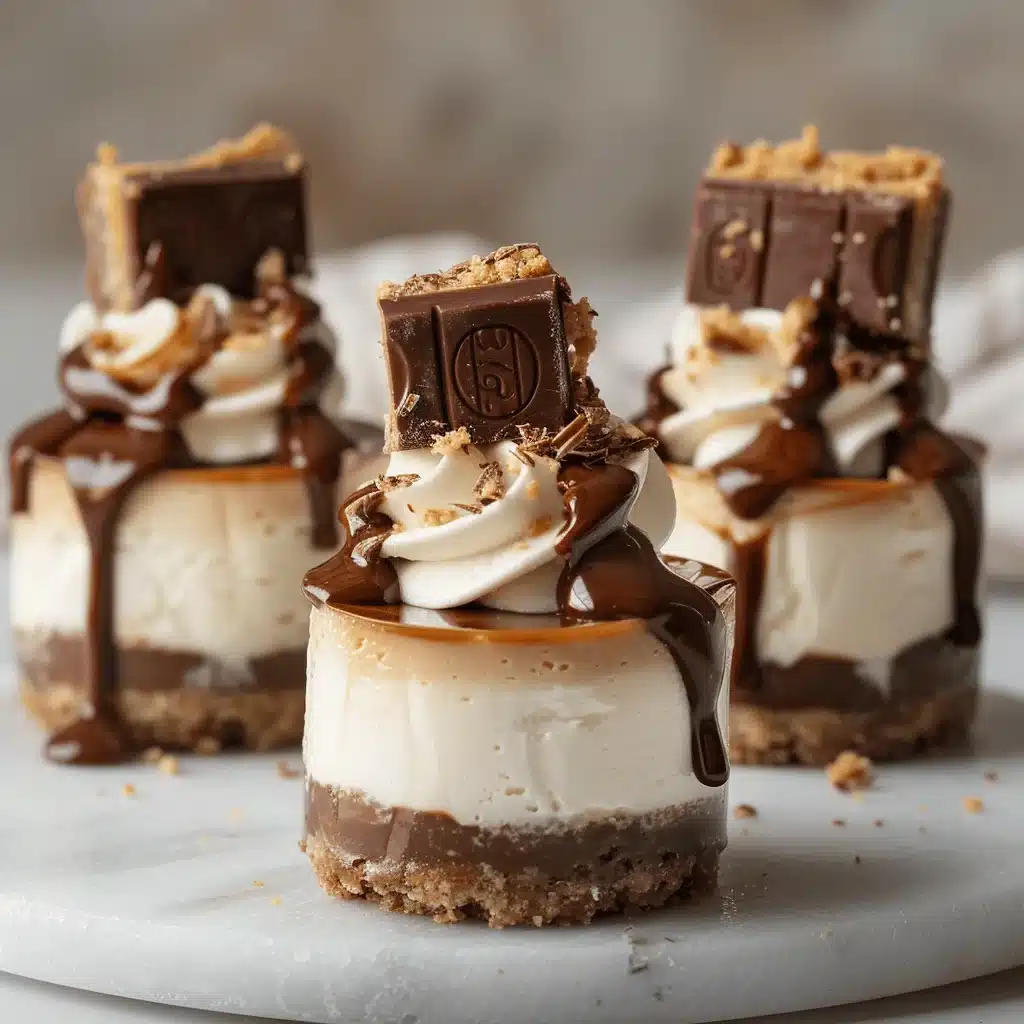 Mini Snickers Cheesecakes - featured image