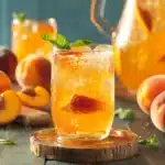 peach lemonade sparkler - featured image
