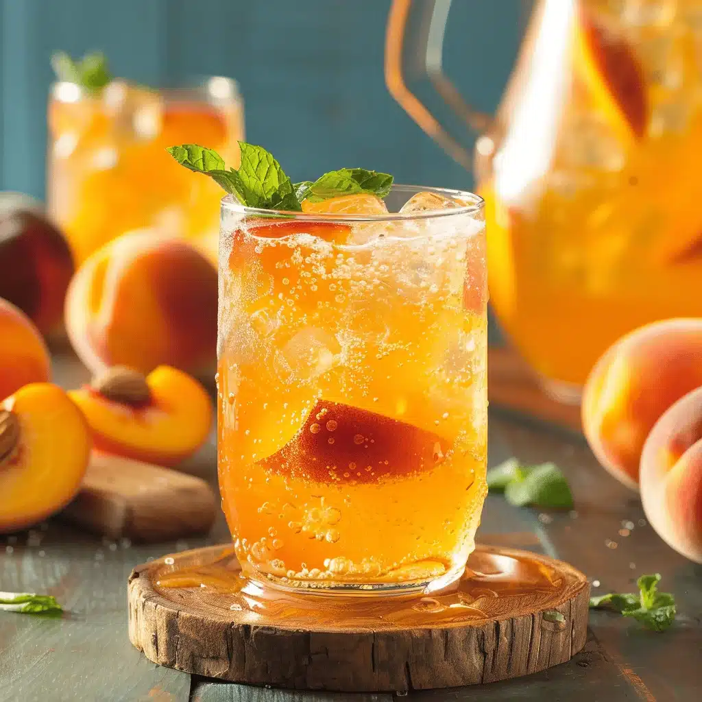 peach lemonade sparkler - featured image