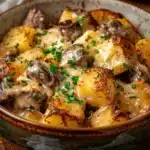 Slow Cooker Garlic Butter Beef Casserole - featured image