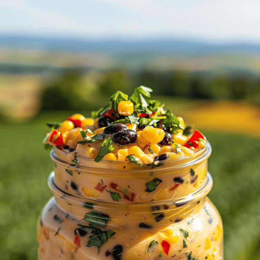 Southwest corn and black bean dip preparation steps