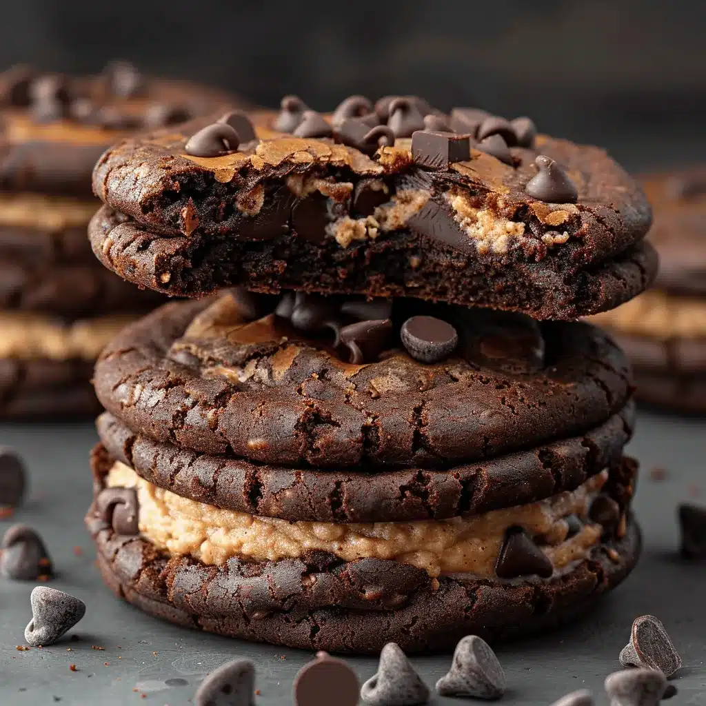 Ultimate Brownie Batter Stuffed Cookie Sandwiches preparation steps