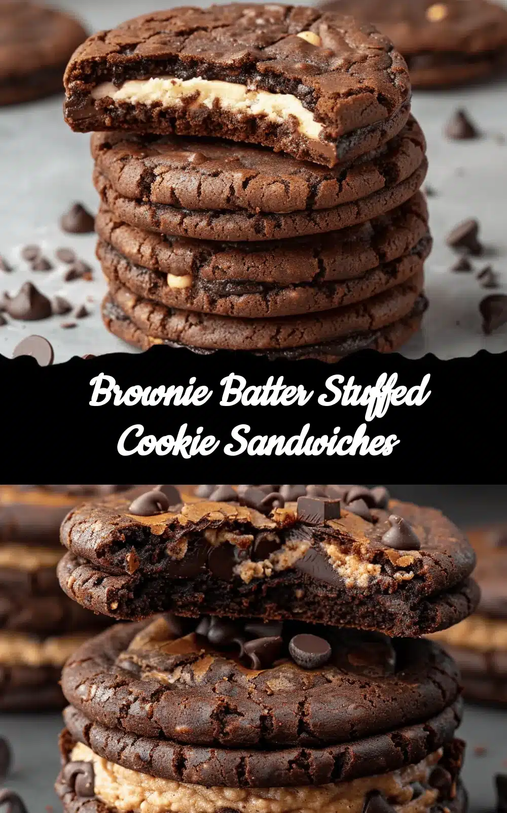 Ultimate Brownie Batter Stuffed Cookie Sandwiches recipe