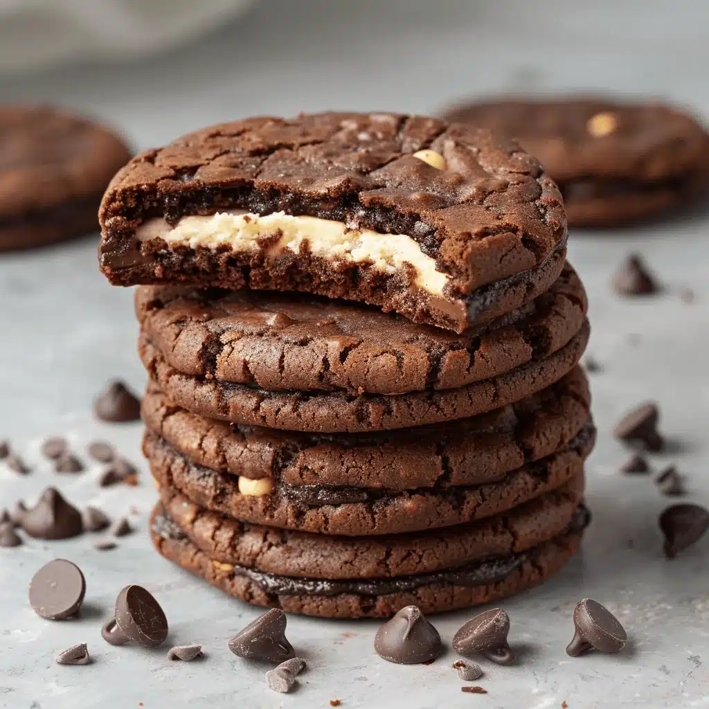 Ultimate Brownie Batter Stuffed Cookie Sandwiches - featured image