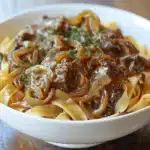 Ultimate French Onion Beef Stroganoff - featured image