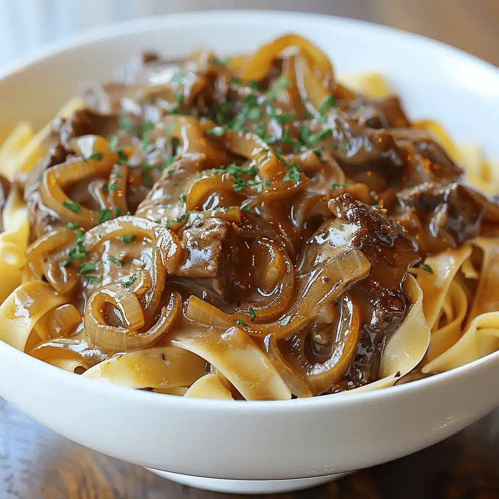 Ultimate French Onion Beef Stroganoff - featured image