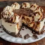 Ultimate Hot Fudge Brownie Cheesecake Pie - featured image