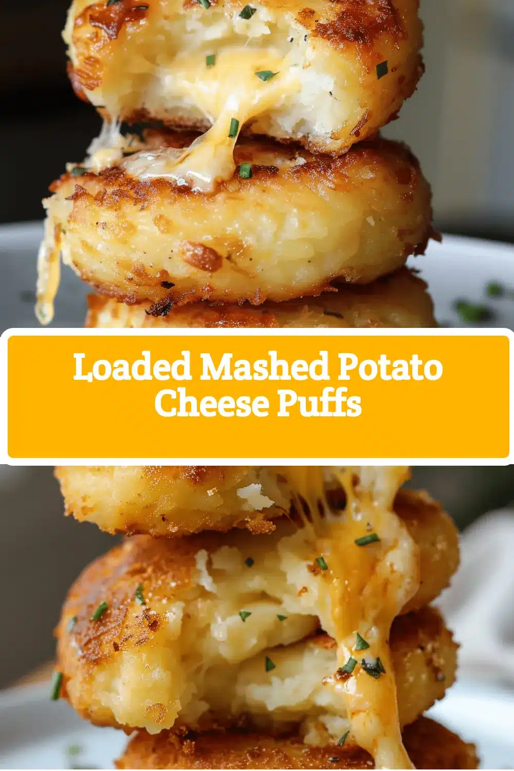 Ultimate Loaded Mashed Potato Cheese Puffs recipe