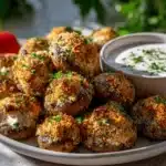 air fryer ranch mushrooms - featured image
