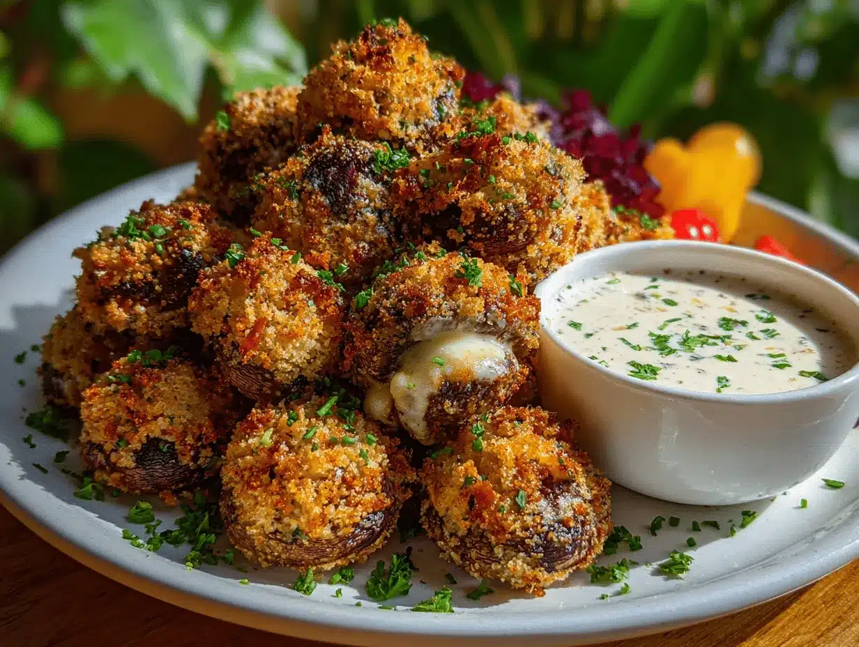 air fryer ranch mushrooms preparation steps