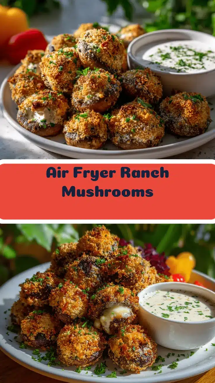 air fryer ranch mushrooms recipe