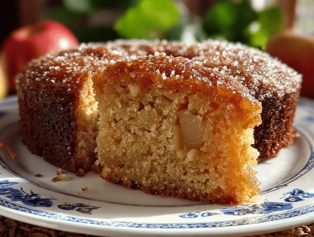 Amish applesauce cake preparation steps