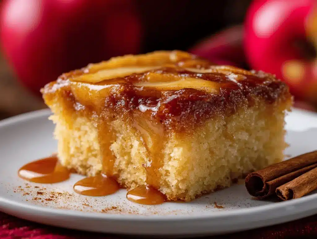 apple cinnamon sheet cake - featured image
