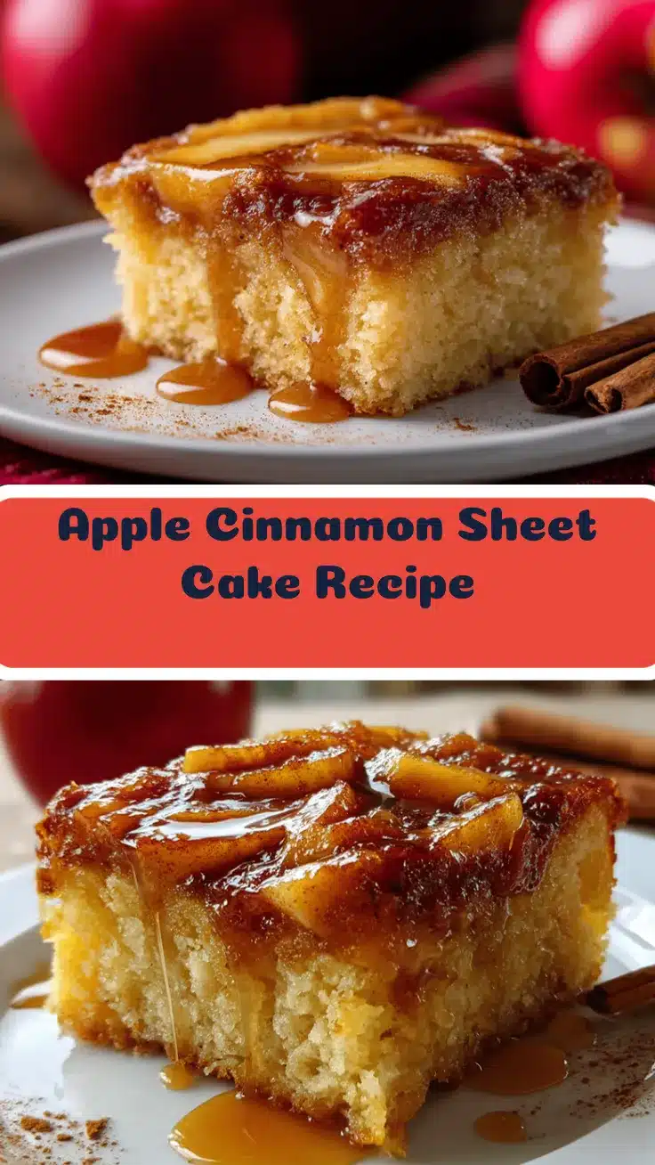 apple cinnamon sheet cake recipe