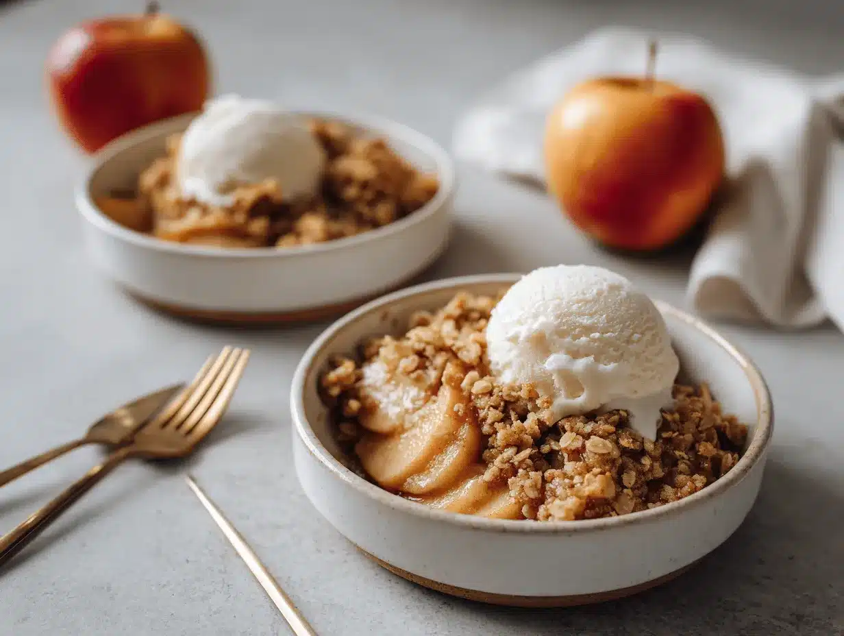 apple crisp recipe without oats preparation steps