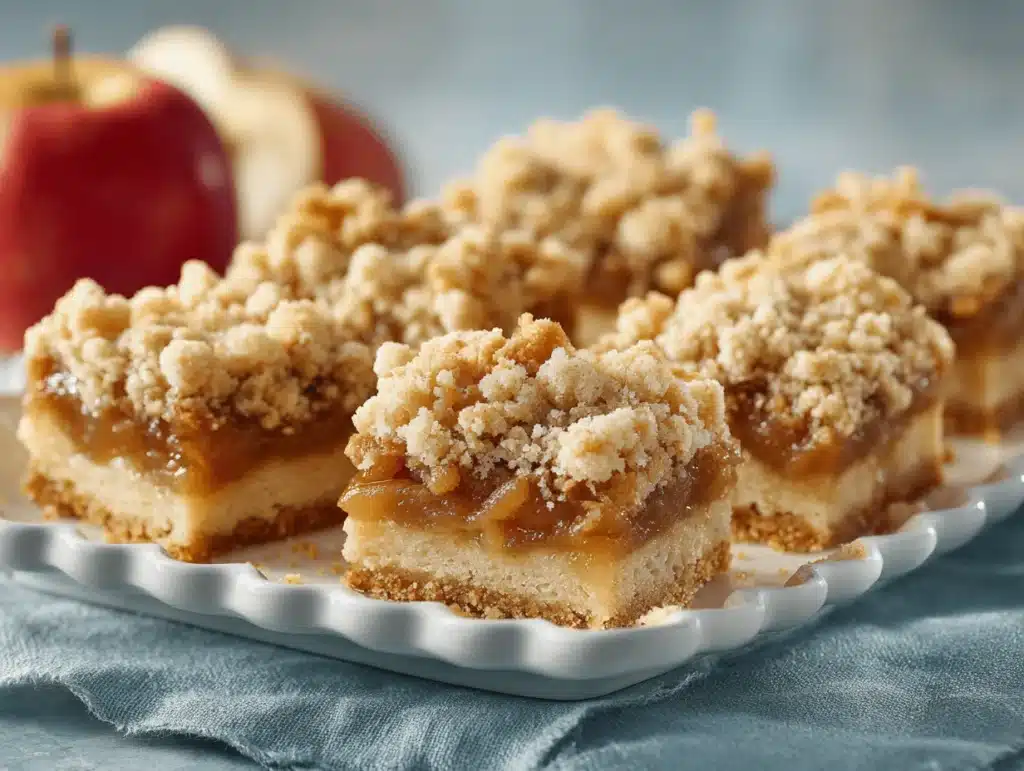 apple crumb bars - featured image
