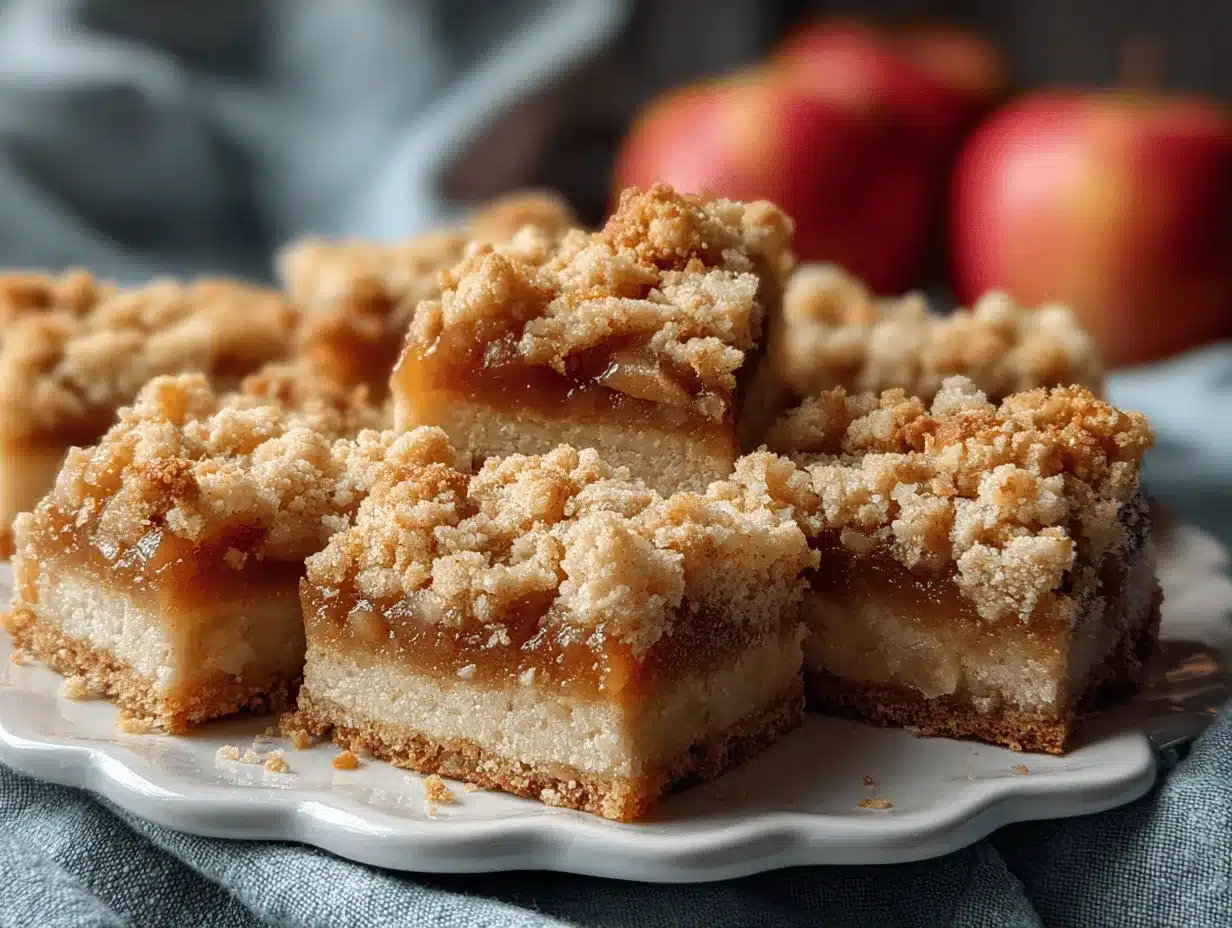 apple crumb bars preparation steps