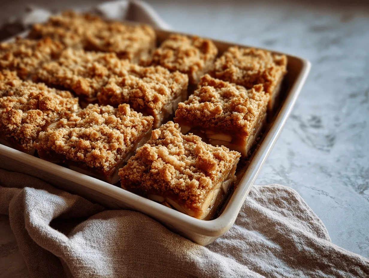 apple pie bars preparation steps