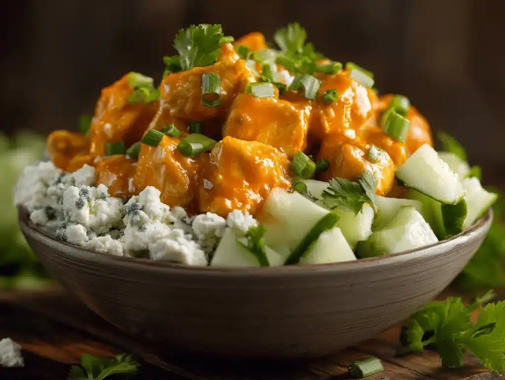 Buffalo Chicken Cottage Cheese Bowl - featured image