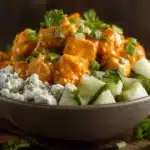 Buffalo Chicken Cottage Cheese Bowl - featured image