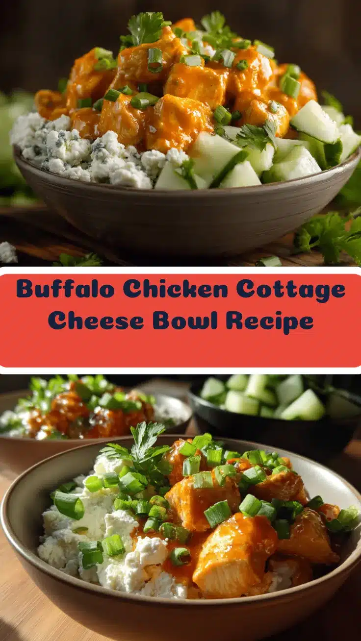 Buffalo Chicken Cottage Cheese Bowl recipe