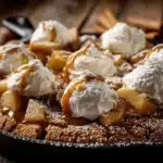 caramel apple cookie skillet - featured image