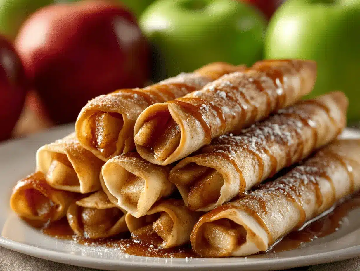 caramel apple taquitos preparation steps