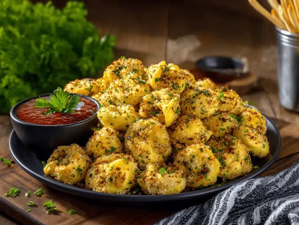 cheese tortellini party snacks - featured image