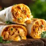 Cheesy Buffalo Chicken Burritos - featured image